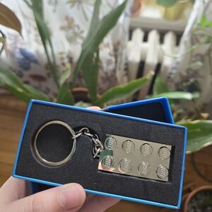 LEGO VIP metal keychain collectable